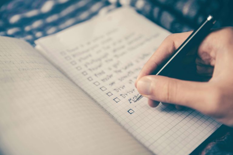 Tasks being checked off a list to help people with their ADHD morning routines.